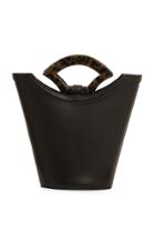 Usisi Rollo Veg Tan Leather Bucket Bag