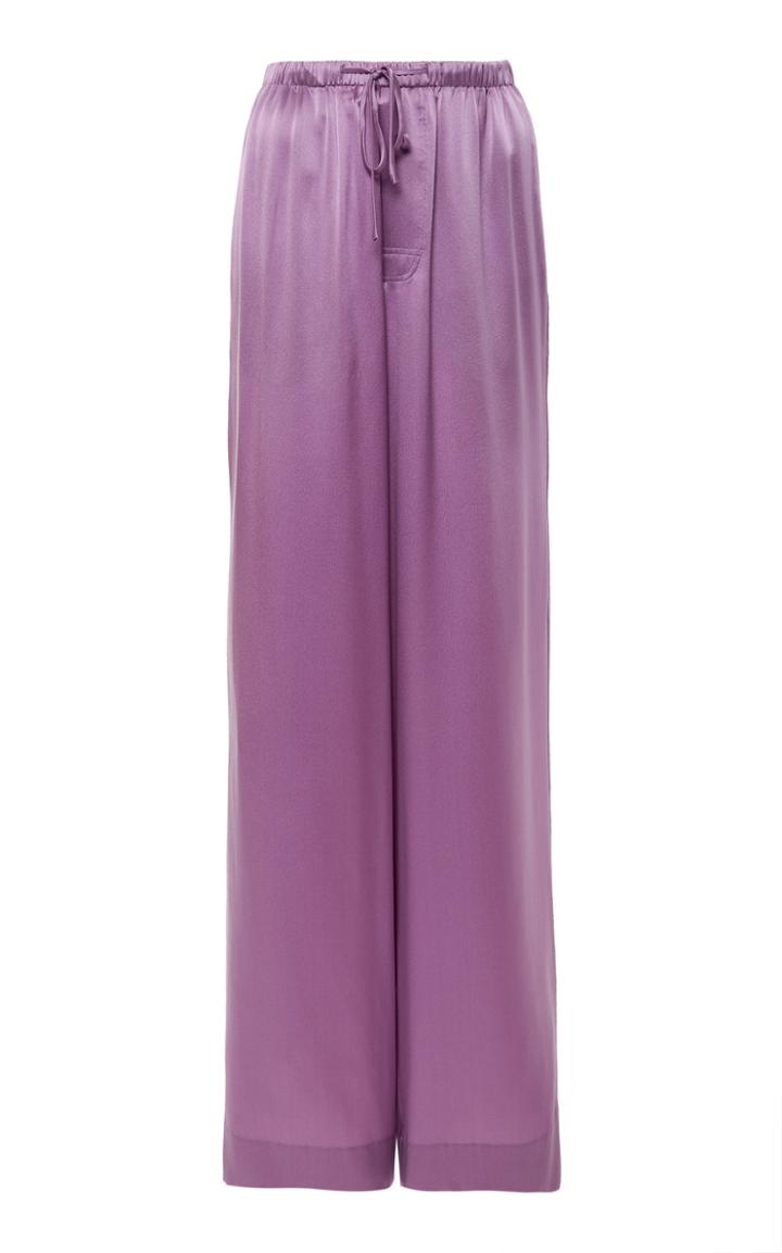 Moda Operandi Vince High-rise Silk Boot-cut Pants Size: Xs