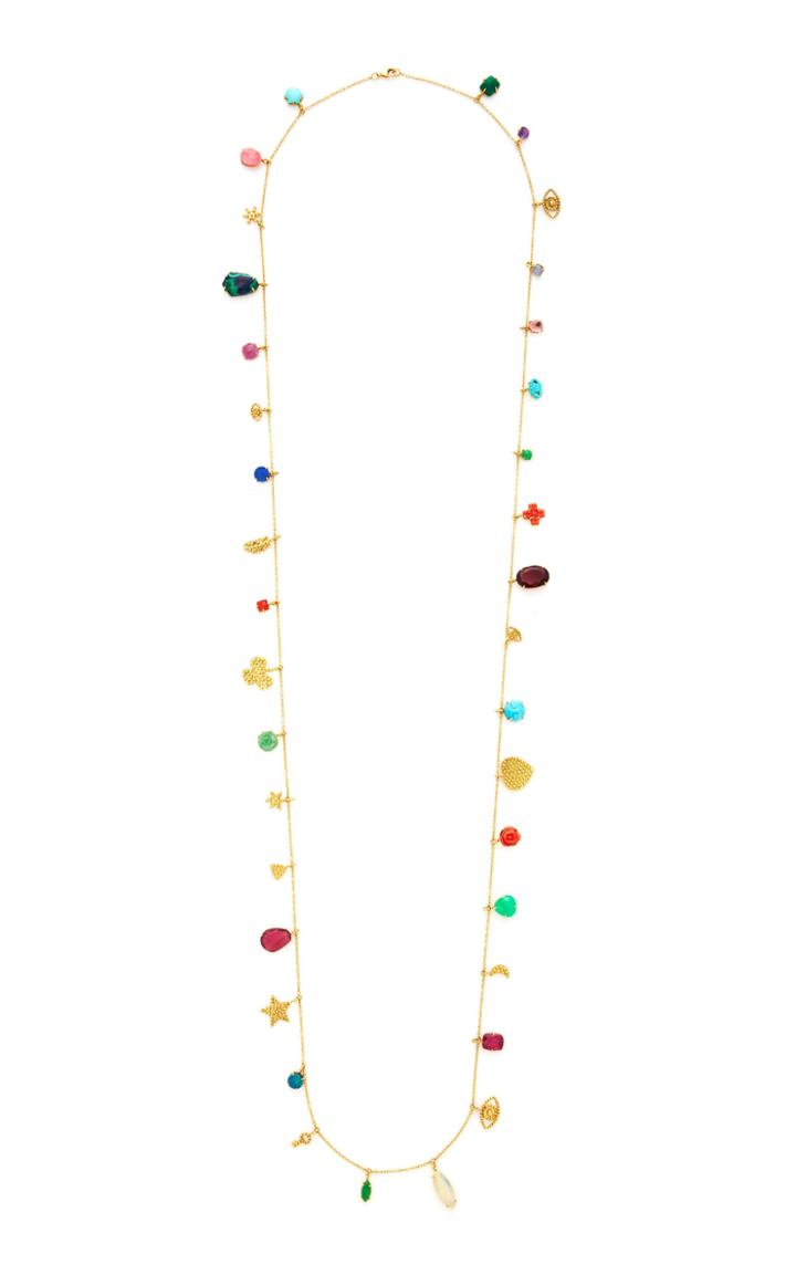 Moda Operandi Gaya 18k Yellow Gold Elment En Folie Necklace