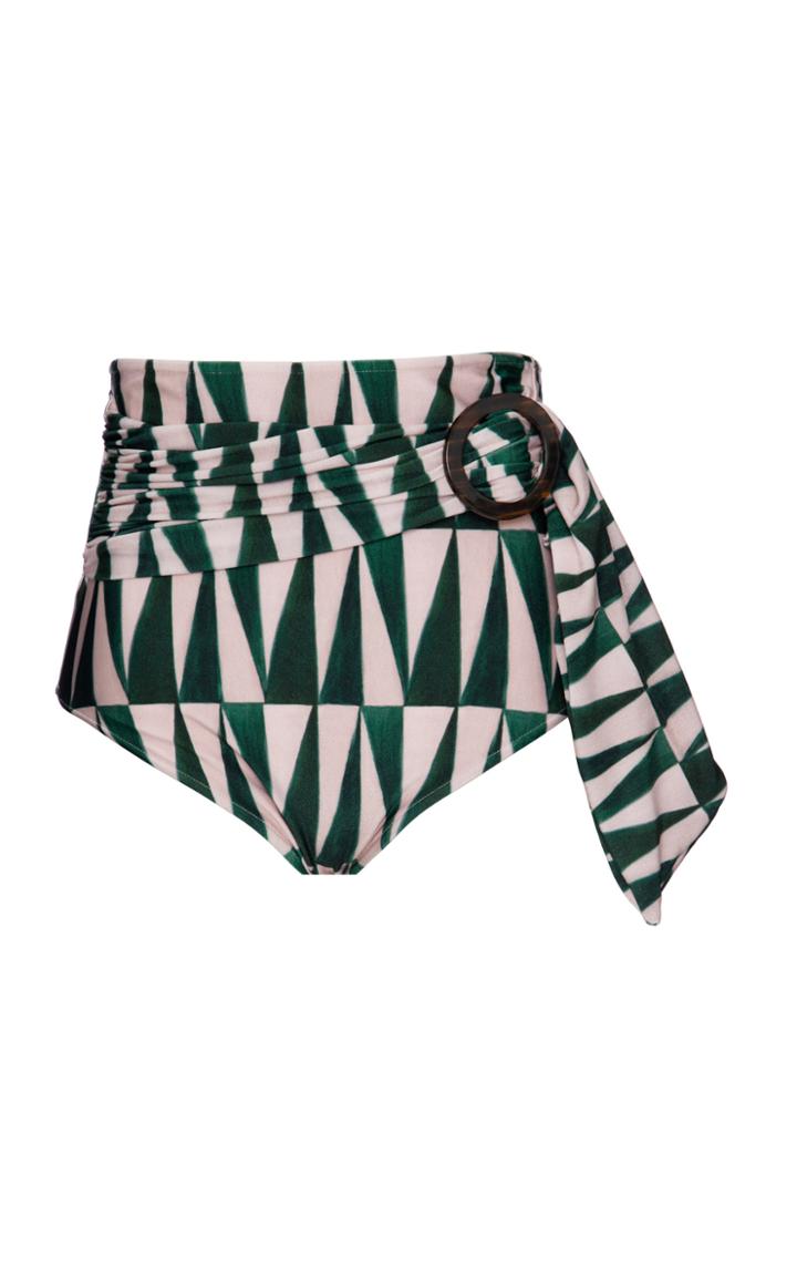 Patbo Geo Print Belted Bikini Bottoms