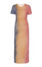 The Elder Statesman Gradient Cotton-cashmere Blend Maxi Dress