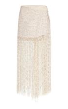 Jacquemus Capri Fringe Tweed Skirt
