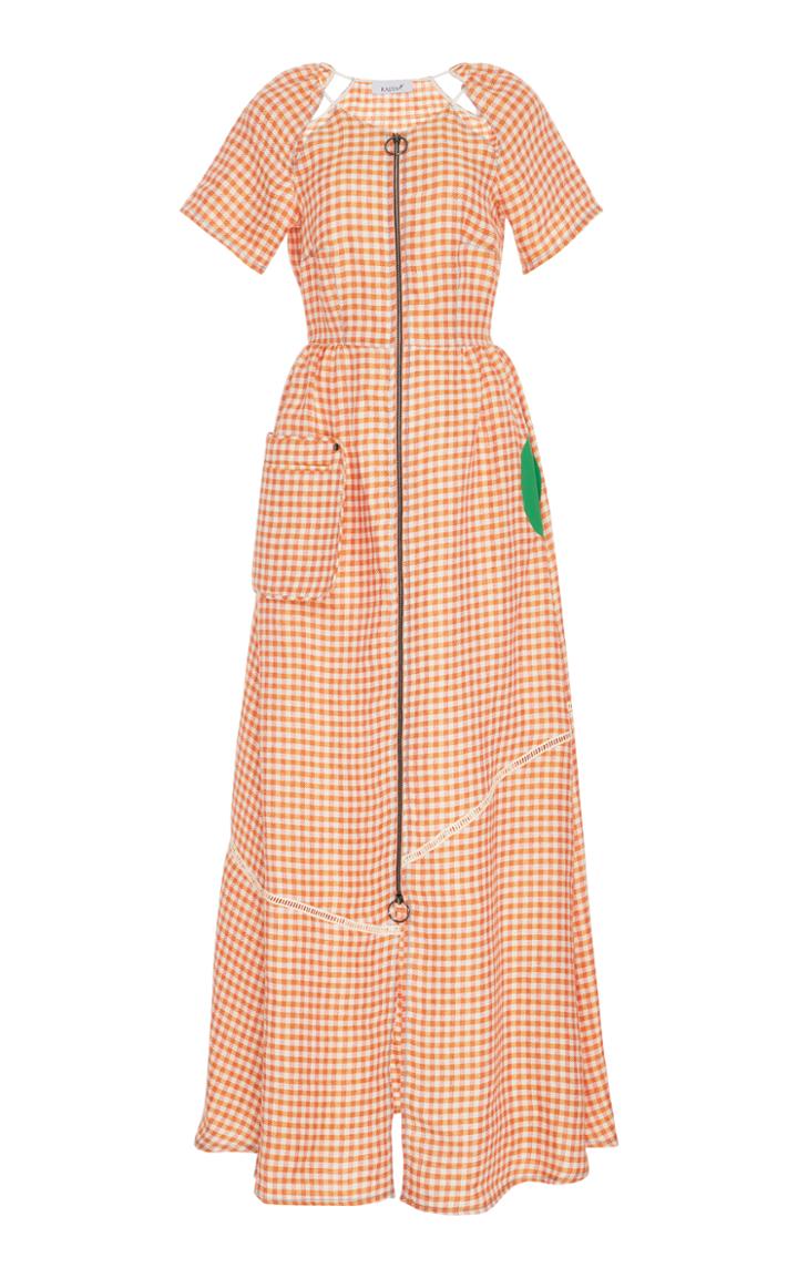 Kalyah Maxi Checkered Dress