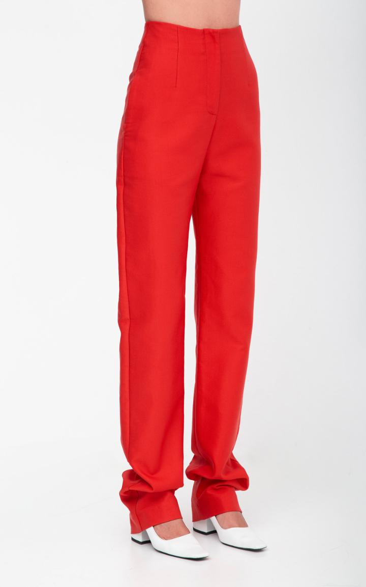 Aleksandre Akhalkatsishvili High-rise Straight-leg Structured Pants