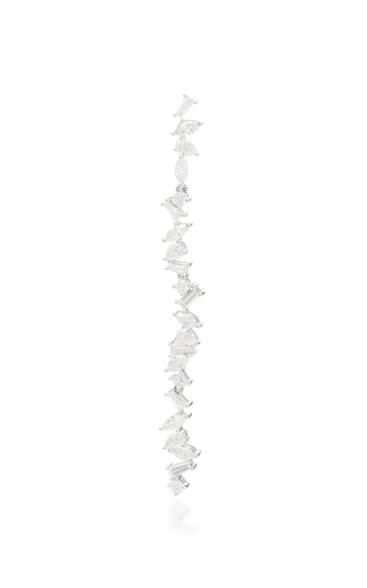 Moda Operandi Rosa De La Cruz Cascade 18k Gold And Diamond Earring