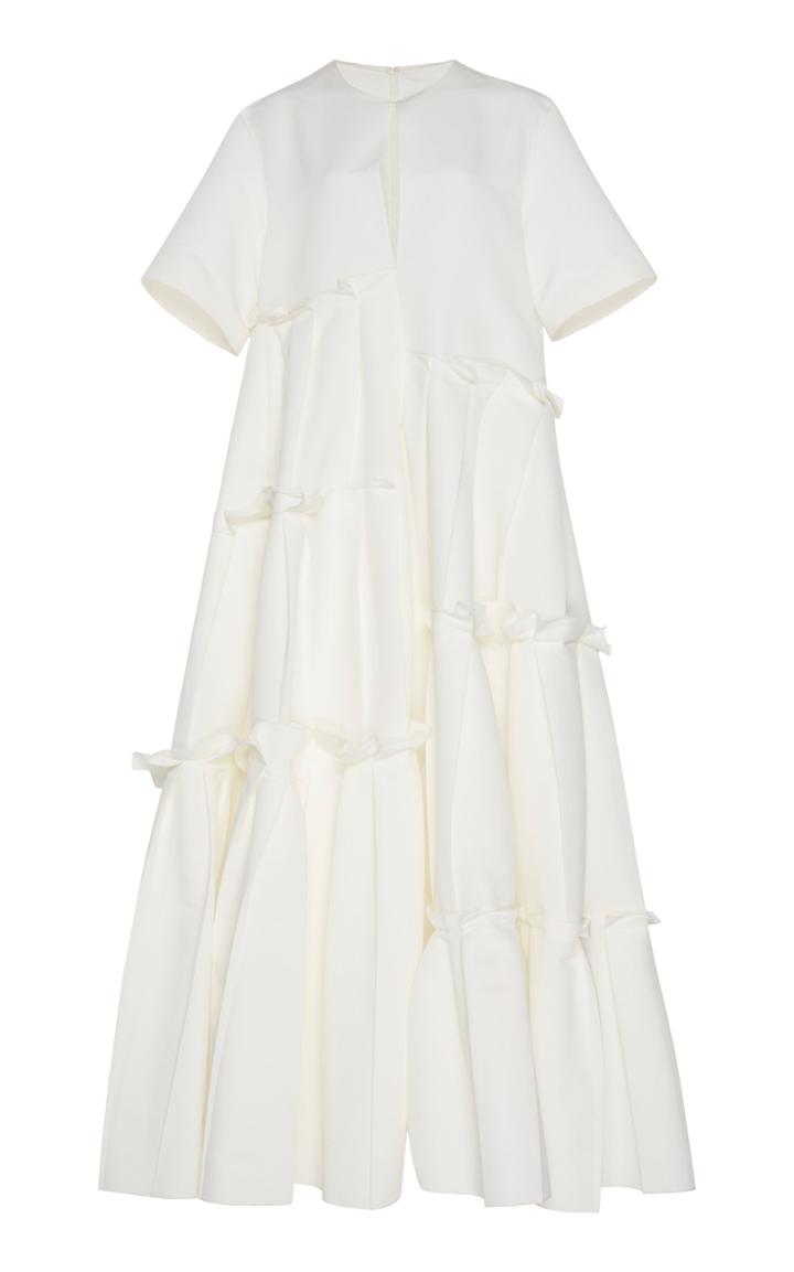Maison Rabih Kayrouz Ruffled Cut-out Maxi Dress