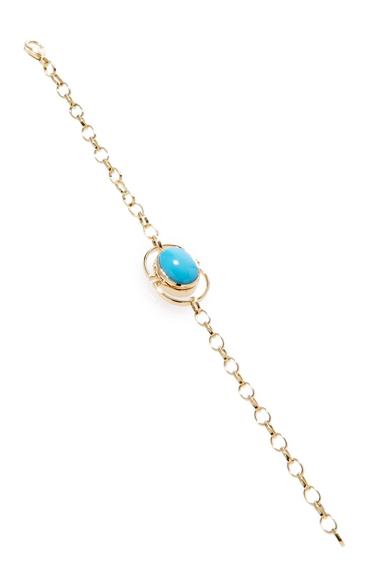 Monica Rich Kosann 18k Yellow Gold Locket Bracelet