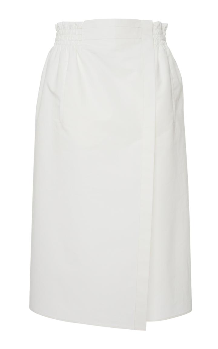 Agnona Cotton Silk One Seam Skirt