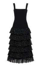 Ulyana Sergeenko Demi Couture Tiered Floral Dress