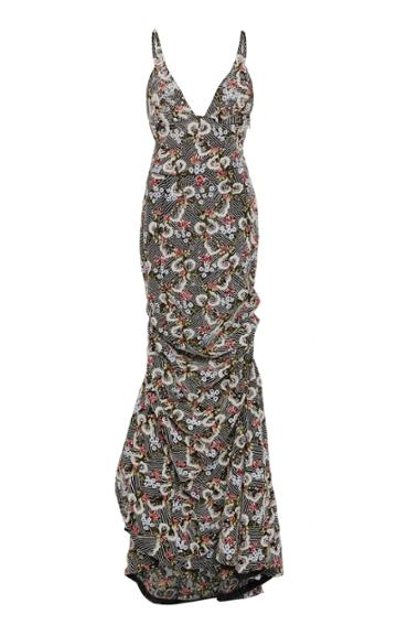 Brock Collection Oheida Hand-embellished Cotton-blend Gown