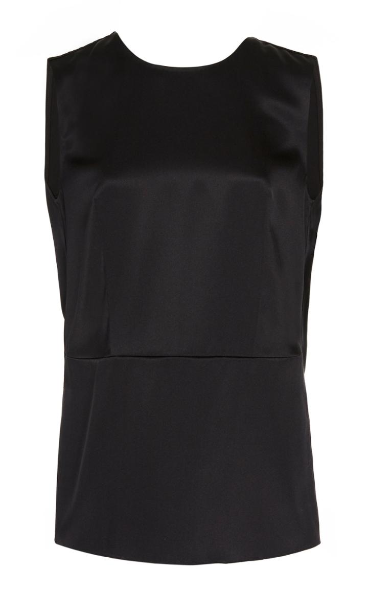 Adam Lippes Drape Back Silk Top