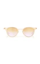 Mr. Leight Marmont Round Rose Gold And Acetate Sunglasses