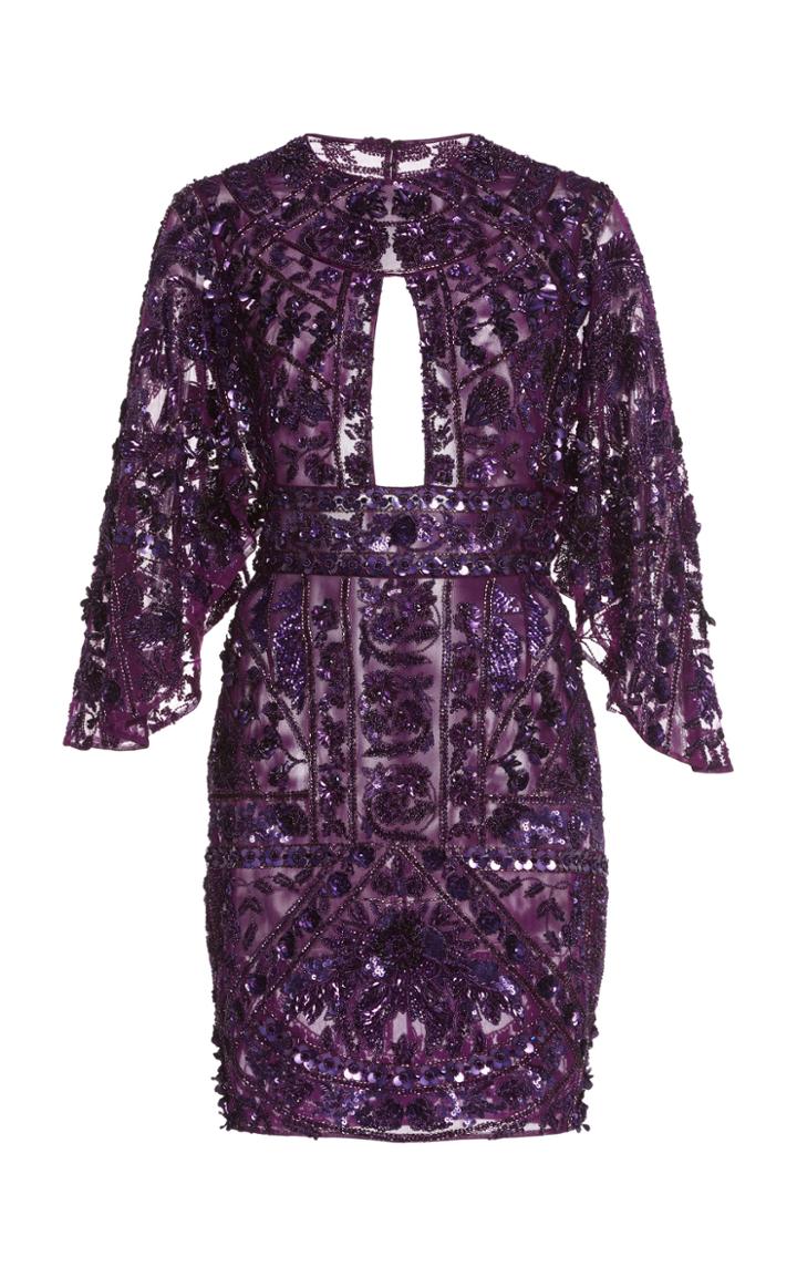 Moda Operandi Zuhair Murad Guinevere Beaded Mini Dress