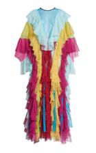 Romance Was Born Rainbows Edge Frill Gown