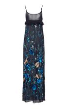 Prada Ruffled Embellished Silk-chiffon Dress