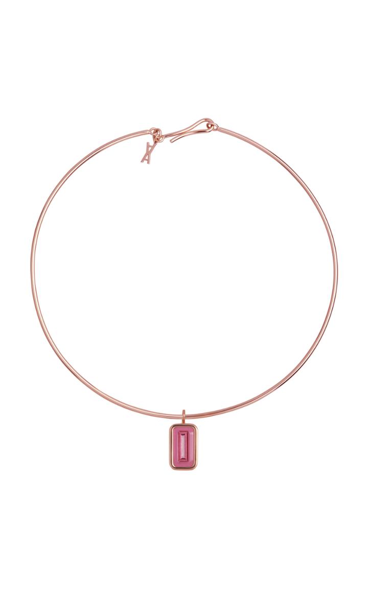Alina Abegg Pfefferminz Rubellite 14k Rose Gold Choker