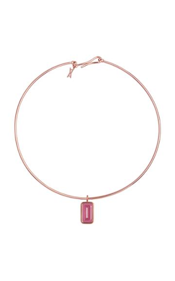 Alina Abegg Pfefferminz Rubellite 14k Rose Gold Choker