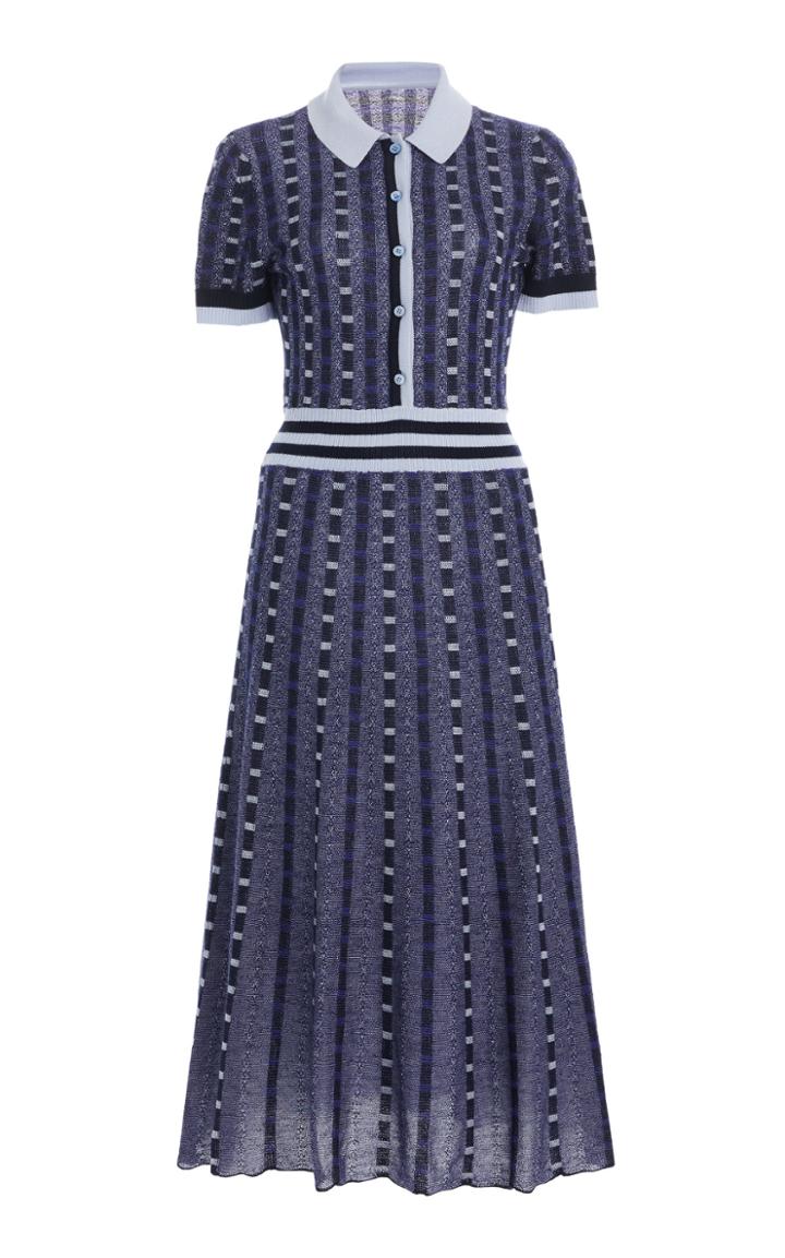 Moda Operandi Gabriela Hearst Elvis Jacquard Cashmere Silk Shirt Dress