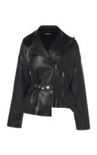 Moda Operandi Boyarovskaya Leather Motto Jacket Size: Xs