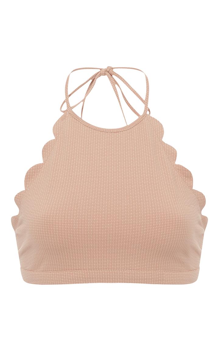 Marysia Sand Mott Scalloped Bikini Top