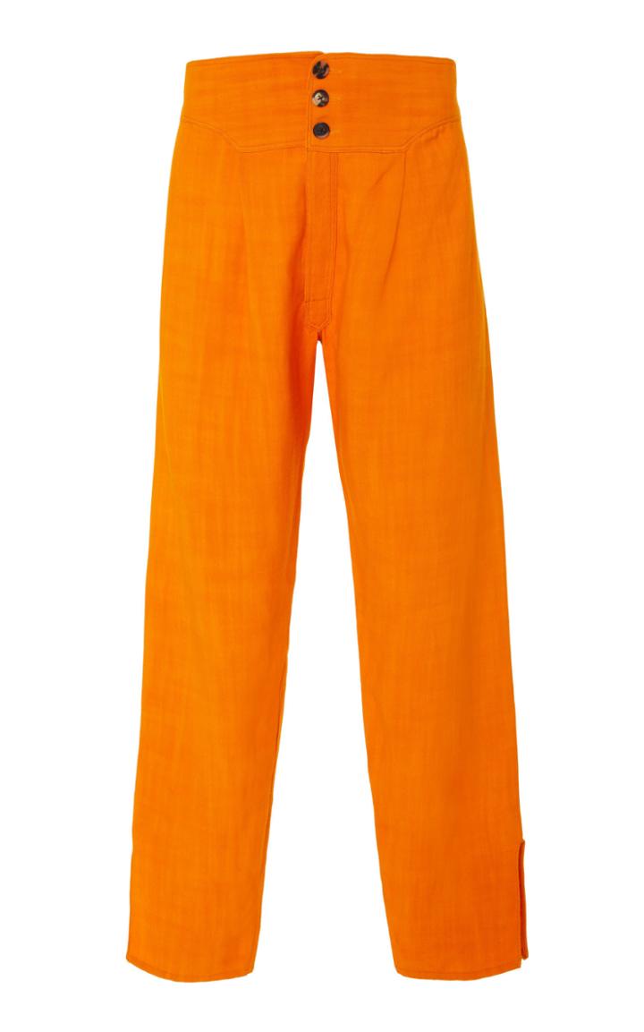 Bode Marigold Linen Sleeper Pant