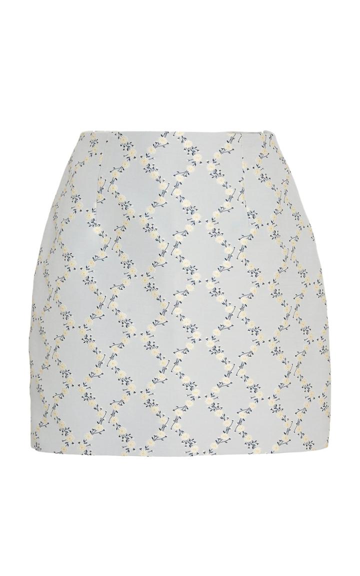 Markarian Floral Cotton-blend Mini Skirt