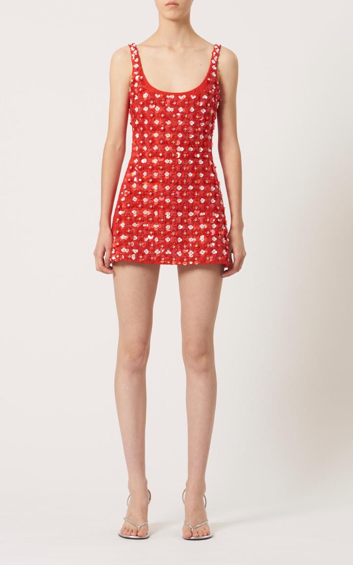 Moda Operandi David Koma Crystal-embroidered Wool-blend Mini Dress