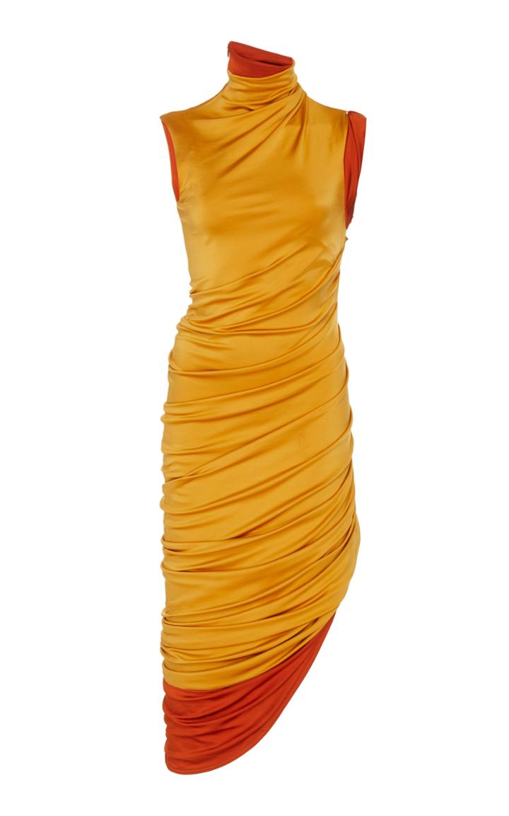 Monse Ruched Asymmetric Stretch-jersey Dress Size: 0