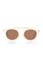 Thierry Lasry Potentially Gold-tone Round-frame Sunglasses