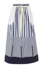 Moda Operandi Lee Mathews Billie Contrast-pattern Cocoon Skirt Size: 1