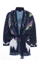 Alanui Circle Of Life Fringed Wool-blend Cardigan