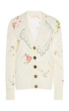 Moda Operandi Tory Burch Simone Embellished Cardigan Size: Xxs