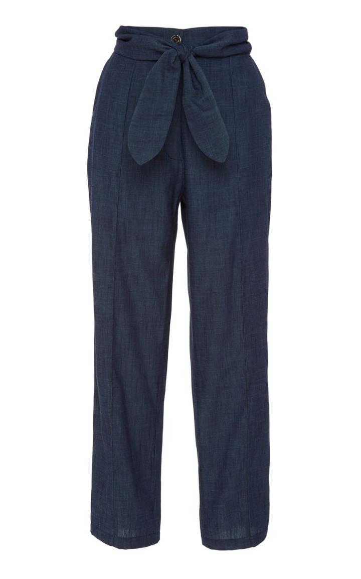 Christina Economou High Waist Bow Pants