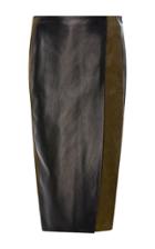 Maison Pre Combo Leather Skirt