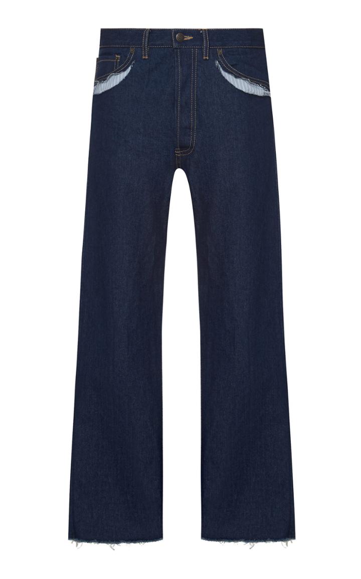 Maison Margiela High-rise Straight-leg Raw Hem Jeans