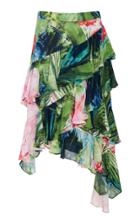Josie Natori Layered Floral Skirt