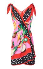 Moda Operandi Dolce & Gabbana Printed Tie Shoulder Mini Dress Size: 36