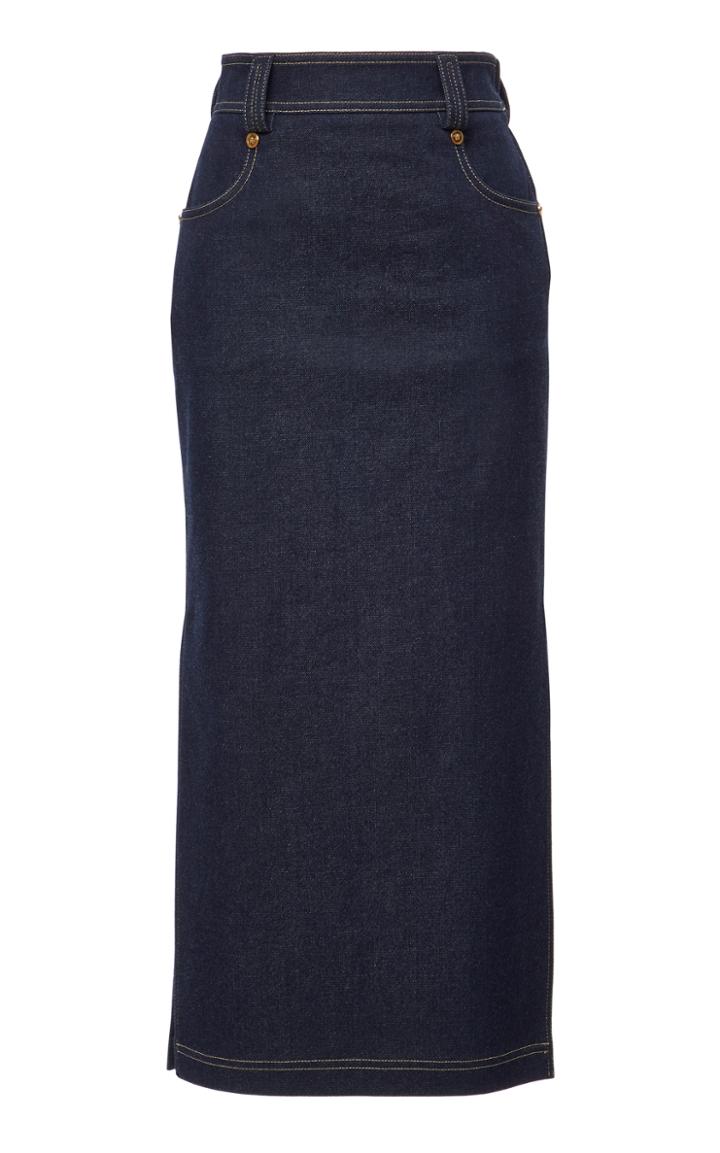 Versace Denim Pencil Skirt