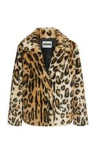 Moda Operandi Apparis Gianna Leopard-print Faux Fur Coat