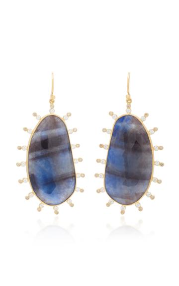 Kothari Satellite 18k Gold Sapphire And Diamond Earrings