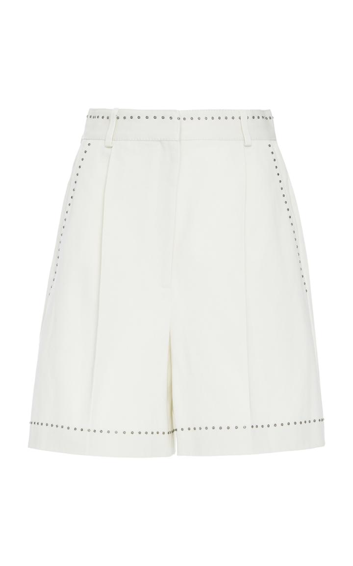 Bottega Veneta Refined Cotton Embellished Shorts