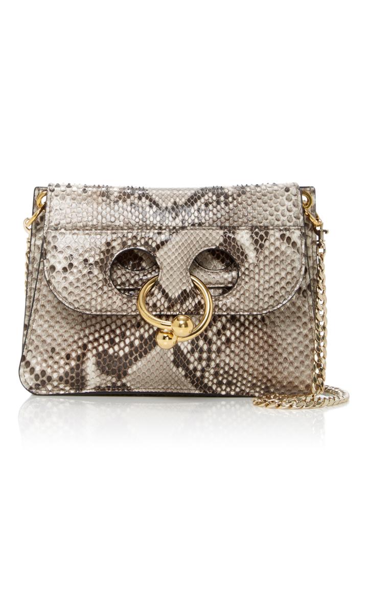J.w.anderson Pierce Mini Python Shoulder Bag