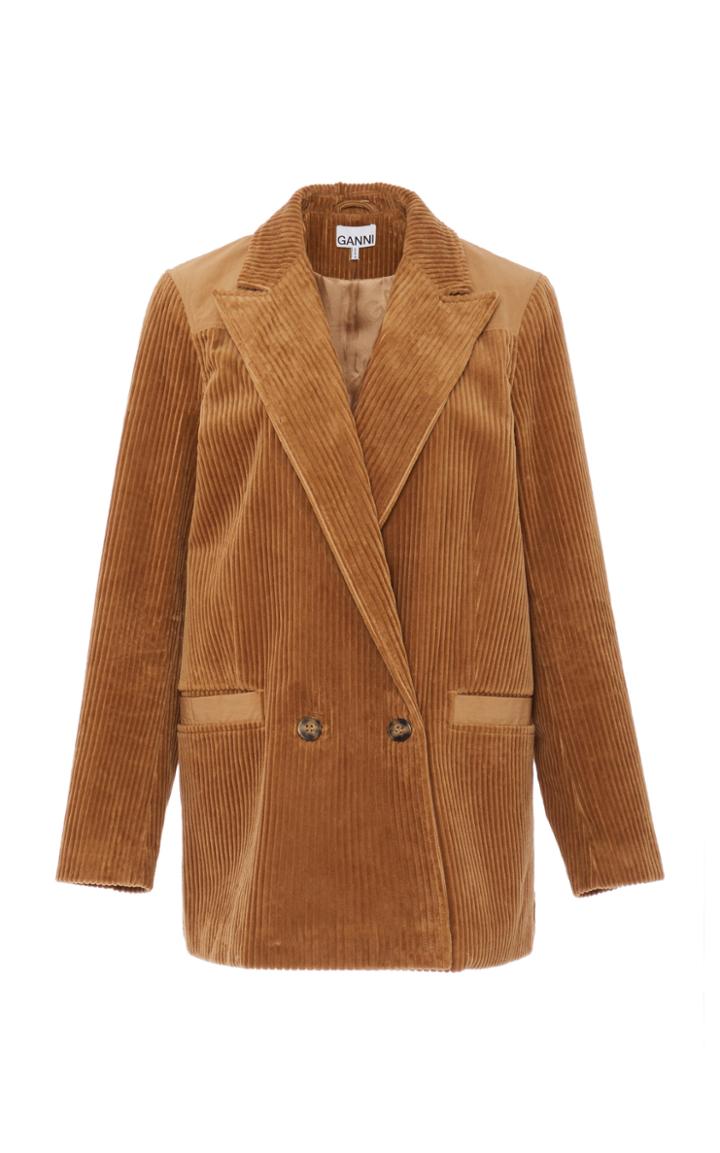 Ganni Cotton-corduroy Blazer