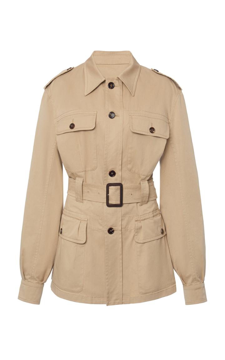 Moda Operandi Dolce & Gabbana Belted Stretch-cotton Cargo Jacket Size: 36