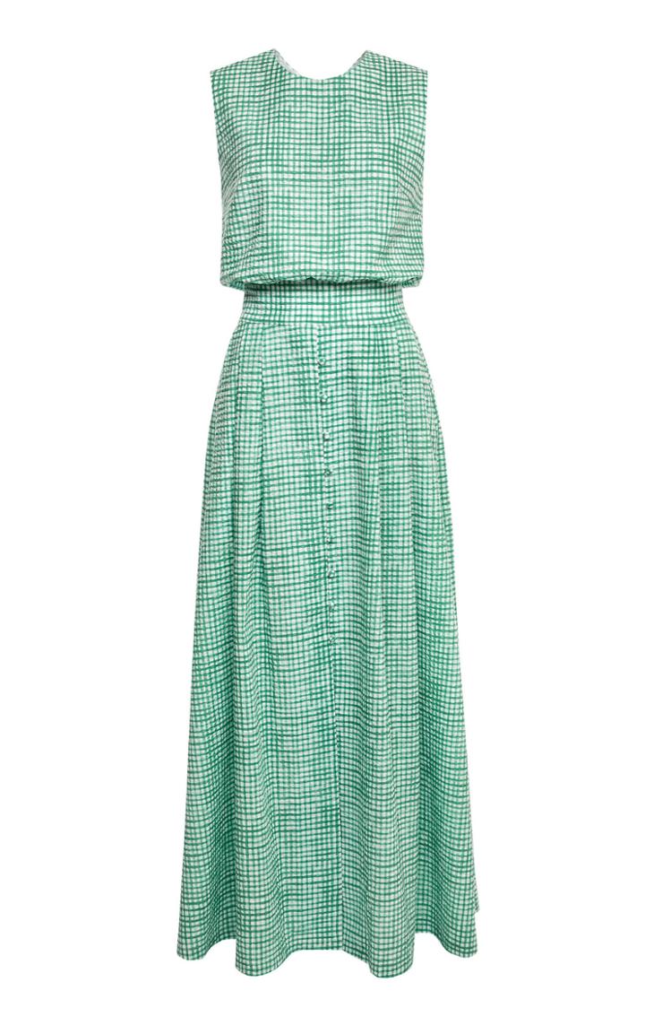Lilli Jahilo Agnes Sleeveless Printed Cotton Maxi Dress