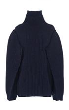 Maison Margiela Turtleneck Ribbed Knit Wool Sweater