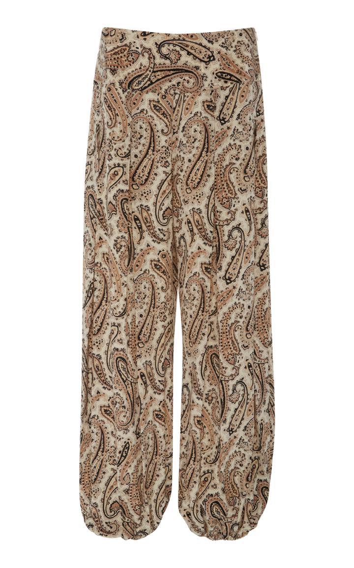 Nili Lotan Moscow Paisley-printed Silk Pants