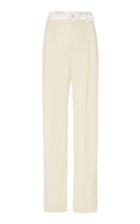 Lanvin High-rise Pleated Satin Trouser