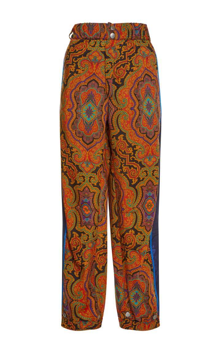 Etro Printed High Waisted Trousers