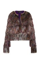 Moda Operandi Christian Siriano Harley Rainbow Fringe Jacket